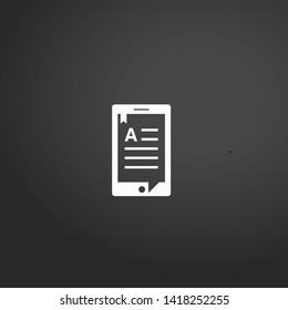 Ereader vector icon. Ereader concept stroke symbol design. Thin graphic elements vector illustration, outline pattern for your web site design, logo, UI. EPS 10.