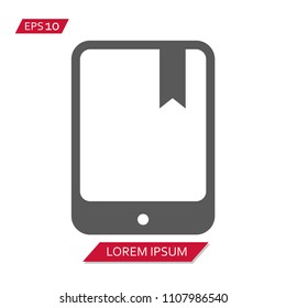 e-reader vector icon symbol