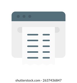 E-Receipt Vector Design for Paperless Transactions. Digital invoice illustration, contactless shopping concept, eco-friendly fintech solution.