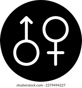 disfunción eréctil glifo ilustración de icono vector