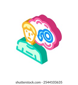 erectile dysfunction isometric icon vector. erectile dysfunction sign. isolated symbol illustration