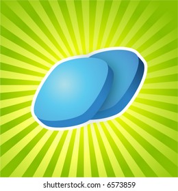 Erection pills vector