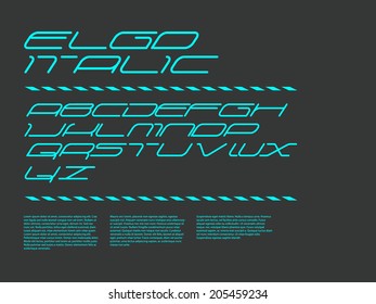 Ergo font - Italic