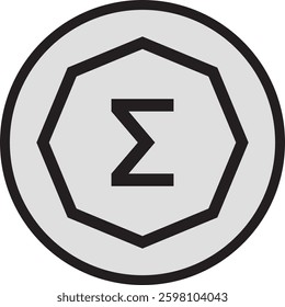 ergo-erg cryptocurrency logo illustrations on abstract background. 3d illustrations.