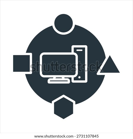 Ergonomic Adaptation Glyph Icon Collection