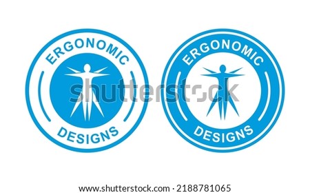 Ergonomic design badge logo. Suitable for information