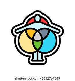 ergonomic design color icon vector. ergonomic design sign. isolated symbol illustration