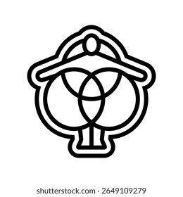 ergonomic design line icon vector. ergonomic design sign. isolated contour symbol black illustration