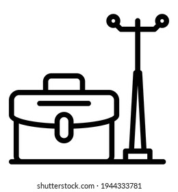 Ergonomic details icon. Outline ergonomic details vector icon for web design isolated on white background