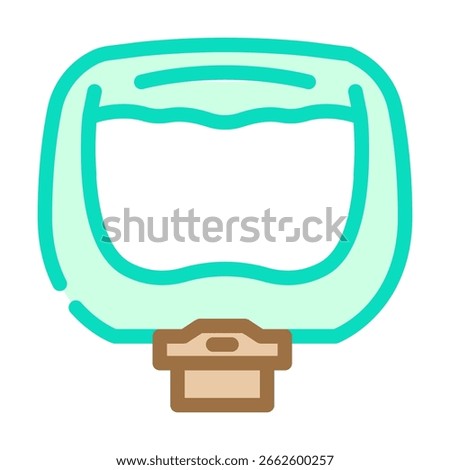 ergonomic handle color icon vector. ergonomic handle sign. isolated symbol illustration
