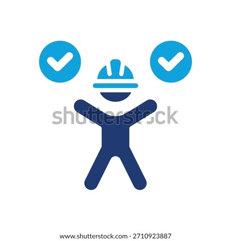 Ergonomic Icon Mixed Vector Illustration