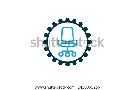 Ergonomic Icon Style Pro Vector new chair logo design simple modern logo