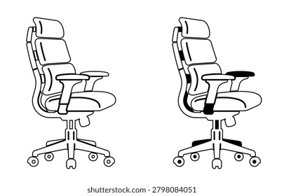 Ergonomic office chair adjustable armrest mechanism