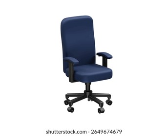 Ergonomic Office Chair with Adjustable Features icon 3d render. Office chair icon 3d