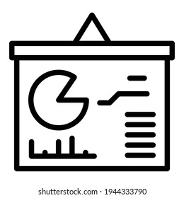 Icono de informe ergonómico. Icono de vector de informe ergonómico de esquema para diseño web aislado en fondo blanco