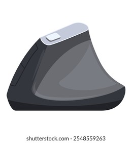 Ergonomic vertical wireless mouse promoting healthy wrist posture and efficient navigation