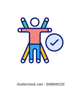 Ergonomics icon in vector. Logotype