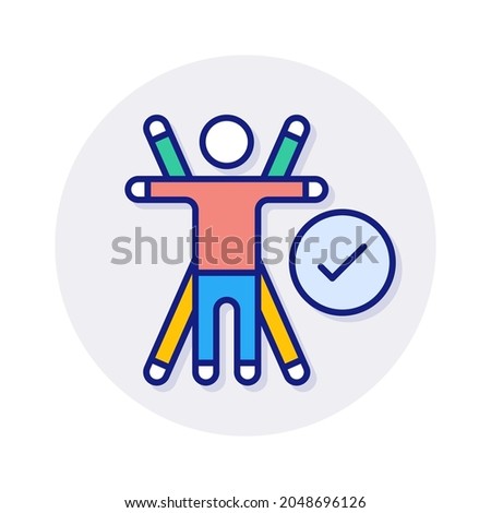Ergonomics icon in vector. Logotype