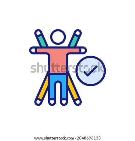 Ergonomics icon in vector. Logotype