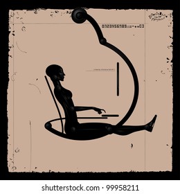 ergonomics workstation, legs up