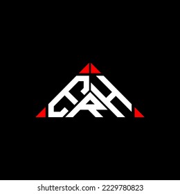 ERH letter logo creative design with vector graphic, ERH simple and modern logo in round triangle shape.