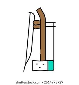 erhu chinese line icon vector. erhu chinese sign. isolated symbol illustration