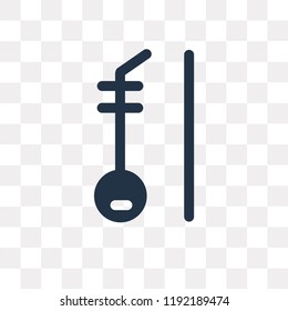 Erhu vector icon isolated on transparent background, Erhu transparency concept can be used web and mobile