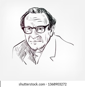 Eric Berne vector sketch portrait