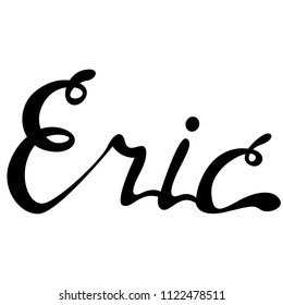 Eric name lettering