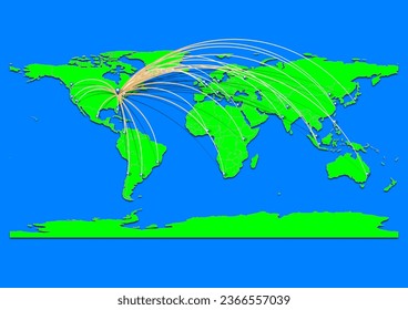 Erie, United States of America map - Concept map for Erie, United States of America on World map. Suitable for export concepts. File is suitable for digital editing and prints of all sizes.