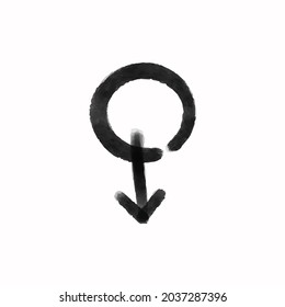 eris symbol of dwarf planet name after greek goddess vector icon