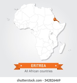 Eritrea. All the countries of Africa.