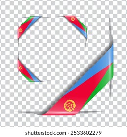 Eritreia tem bandeira nacional de canto com sombra