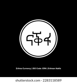 Eritrea Currency Symbol, Eritrean Nafka Icon, ERN Sign. Vector Illustration