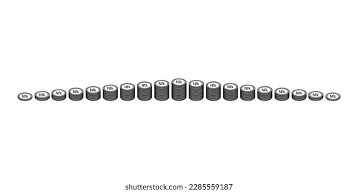 Eritrea Currency Symbol, Eritrean Nafka Icon, ERN Sign. Vector Illustration