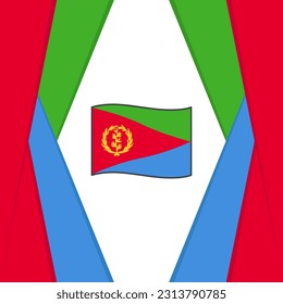 Eritrea Flag Abstract Background Design Template. Eritrea Independence Day Banner Social Media Post. Eritrea Background
