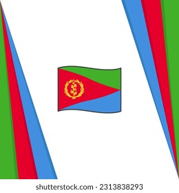 Eritrea Flag Abstract Background Design Template. Eritrea Independence Day Banner Social Media Post. Eritrea Flag