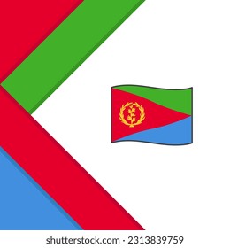 Eritrea Flag Abstract Background Design Template. Eritrea Independence Day Banner Social Media Post. Eritrea Illustration