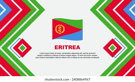 Eritrea Flag Abstract Background Design Template. Eritrea Independence Day Banner Wallpaper Vector Illustration. Eritrea Design