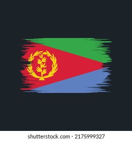 Eritrea Flag Brush. National Flag