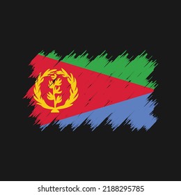 Eritrea Flag Brush. National Flag