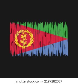 Eritrea Flag Brush. National Flag