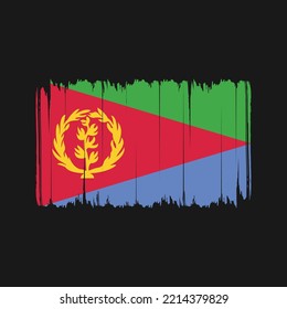 Eritrea Flag Brush. National Flag