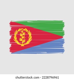 Eritrea Flag Brush Vector Illustration