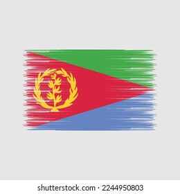Eritrea Flag Brush Vector Illustration