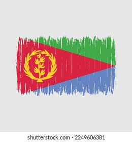 Eritrea Flag Brush Vector Illustration