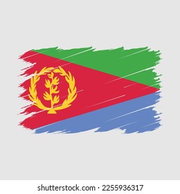 Eritrea Flag Brush Vector Illustration