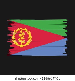 Eritrea Flag Brush Vector Illustration
