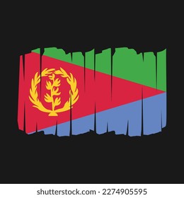 Eritrea Flag Brush Vector Illustration