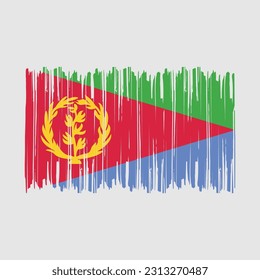 Vektorgrafik der Flagge Eritrea